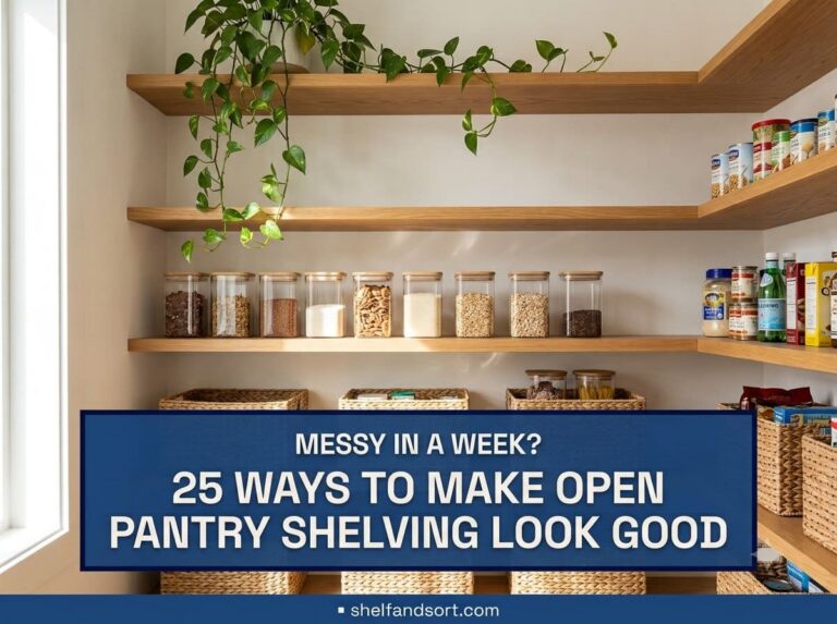 25 Smart Ideas to Make Open Pantry Shelving Look Good (and Stay That Way)