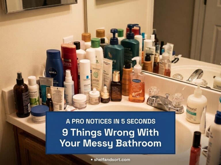 9 Things Professional Organizers Notice First in a Messy Bathroom